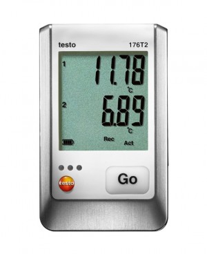 Testo 176-T2 2-Channel Temperature Data Logger with 2 external RTD